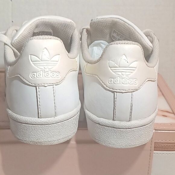 Adidas Superstar White Low Top She'll Toe Sneakers Women's size 7 Men's … - Picture 6 of 6